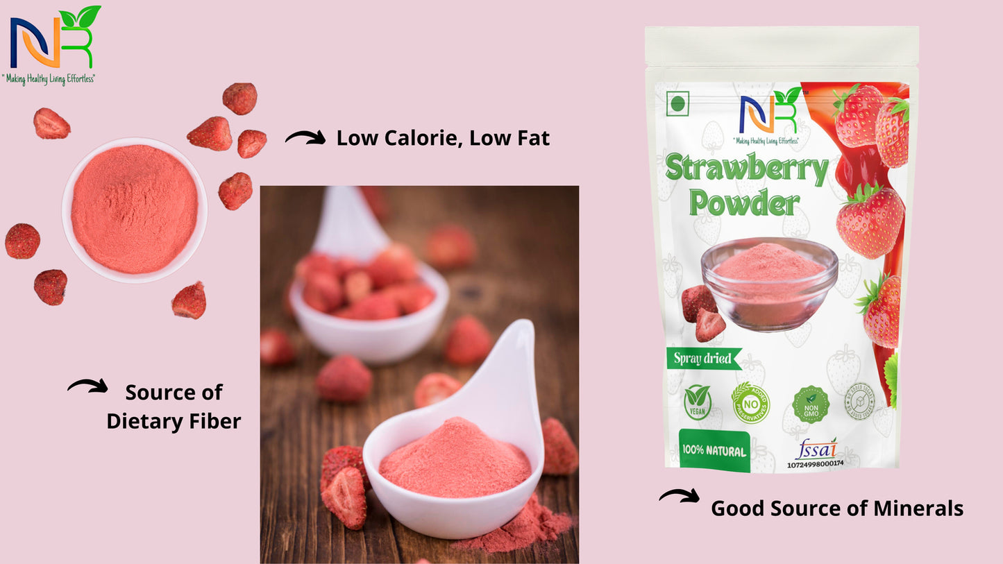 Strawberry juice Powder (200.0 Gram), Instant Soluble, Natural