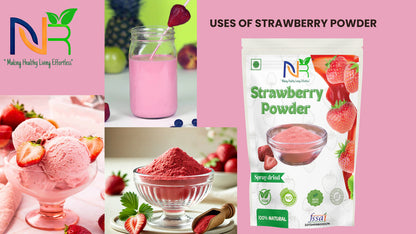 Strawberry juice Powder (200.0 Gram), Instant Soluble, Natural