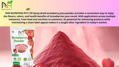 Strawberry juice Powder (200.0 Gram), Instant Soluble, Natural